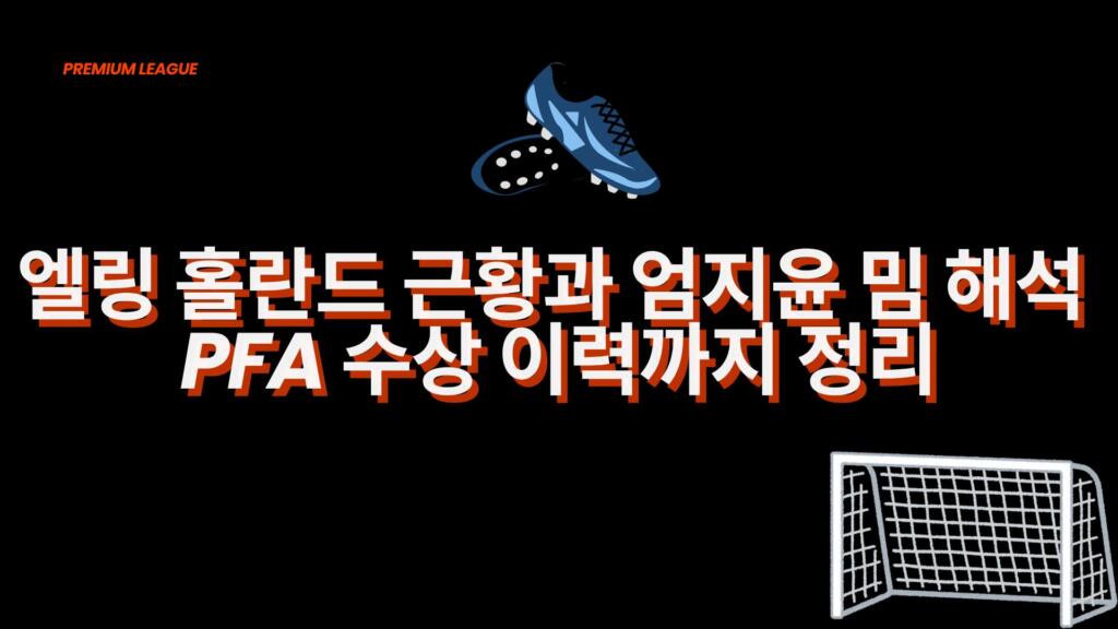 엘링 홀란드 근황과 엄지윤 밈 해석 – PFA 수상 이력까지 정리
